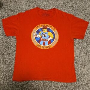 Duffman Mens LARGE simpsons